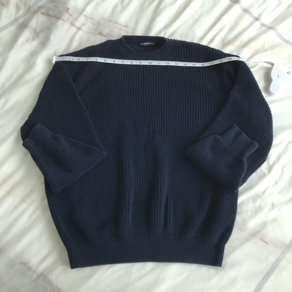 rand new knit sweater in navy blue from Brandy